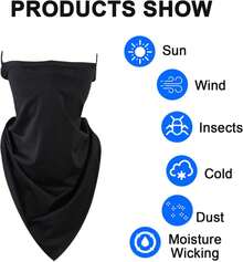 Scott Edward - Polainas de cuello con diseño de camuflaje sólido de 4 piezas para ciclismo y deportes al aire libre - Color sólido - Ver 7