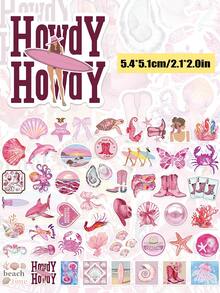 YWWBLD 50 Stücke West Coast Meermädchen Aufkleber PVC Geschenk Cartoon Dekoration Sammelalbum Laptop Gepäck Gitarre Wasserglas Handyhülle DIY Aufkleber