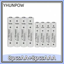 YHUNPOW - Rechargeable Ni-MH Batteries, 1.2V, AA 2500mAh/AAA 950mAh Options, Suitable For Remote Controls, Toy Cars, Game Controllers, And More - AA - View 19