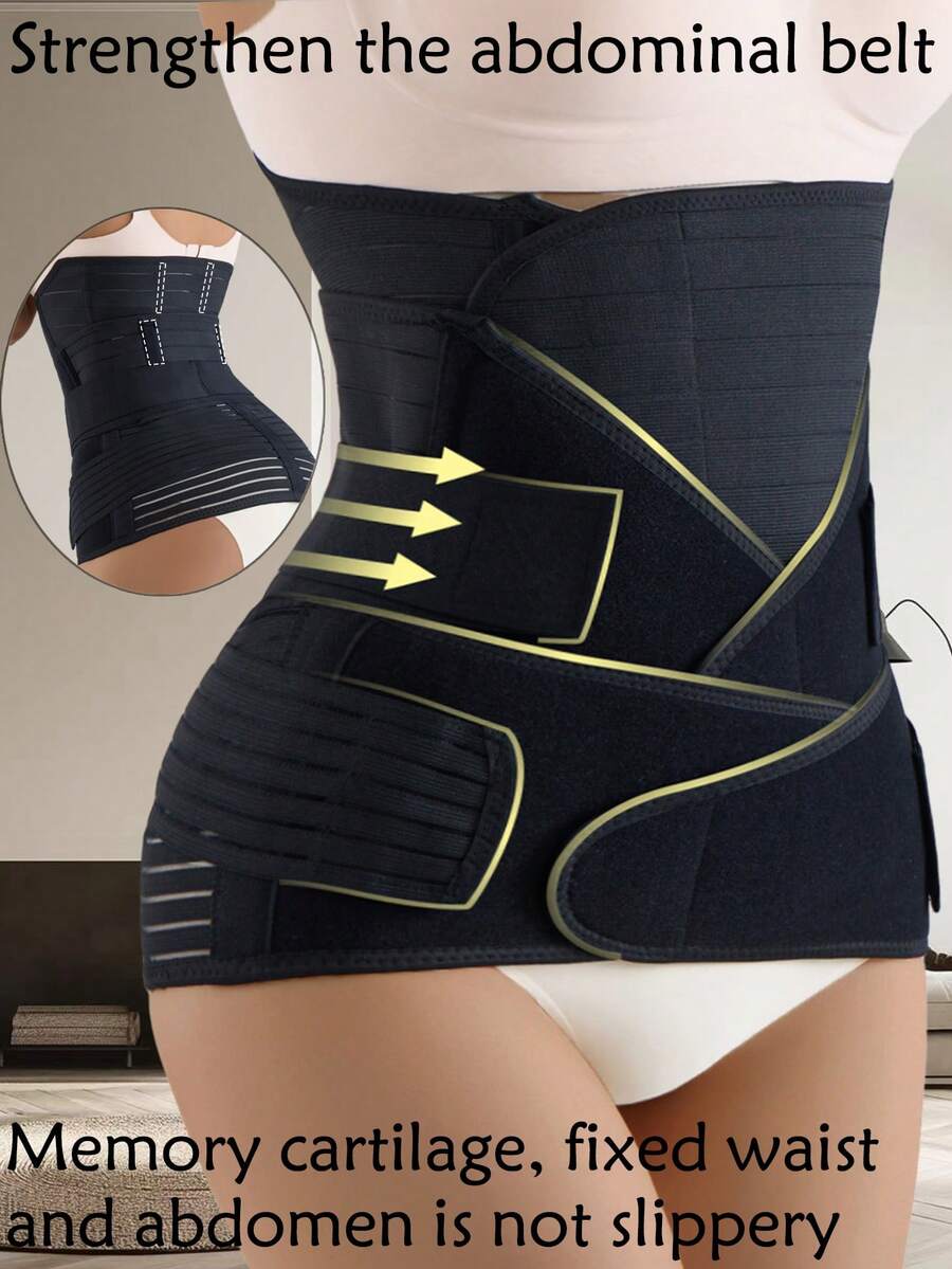 Bộ 3 món áo nịt bụng định hình eo, đai nịt eo mạnh mẽ, thoáng khí, kiểm soát vùng bụng, cỡ lớn.