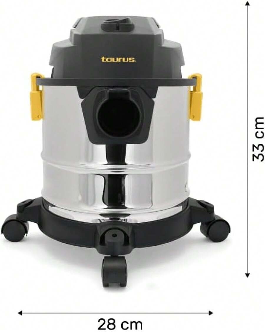 Taurus Tempest | Aspiradora Wet & Dry | 3 Modos de Uso | 3.1 galones | 4 Llantas de 360°| Aspira sólidos, líquidos o Utiliza como Sistema de expulsión de Aire | Incluye Accesorios - 1 - Ver 1