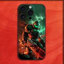 Custodia per telefono compatibile con modelli Game D-Doom Dark Ages, adatta per iPhone 16, 15, 14, 13, 12, 11, Pro, XS, Max, XR, Plus, E, Mini, in colore nero, antiurto. Custodia compatibile con modelli 17 Pro Max, 17 Pro, 17. - Z1 - Visualizzare 9