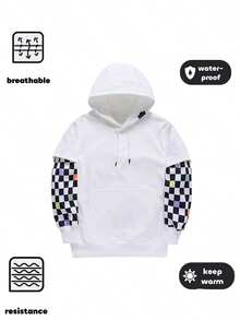 1 Pieza Ropa de esquí para hombres, Sudadera para snowboard y esquí, Ropa deportiva, Ropa impermeable y a prueba de viento para hombres (Excluyendo accesorios) Invierno - Blanco y Negro - Ver 2