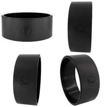 u2013 Rueda para Yoga Aro con Cubierta de Poliuretano Yoga Wheel para Estiramientos, Flexibilidad y Posturas Avanzadas para Espalda, Pecho, Cadera y Core Mejora el Equilibrio y la Movilidad - Negro + INDIVIDUAL - Ver 1