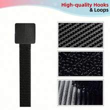 数据线整理带 - 可重复使用的钩环电线管理工具，适用于家用电缆 - 彩色 - 查看 4