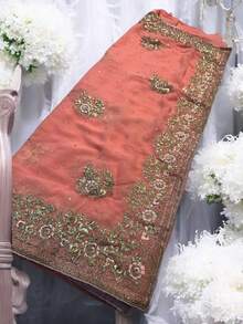Traditional Designer Saree With Ready Blouse, Elegant  Cultural Wear, 016 - Multicolor - View 4