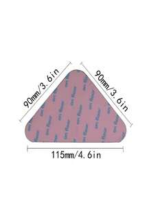 24 piezas Almohadillas antideslizantes para alfombra, adecuadas para pisos de madera, baldosas, mármol, Sujetadores de alfombra adhesivos por ambos lados para mantener los bordes de la alfombra planos, cinta de alfombra removible, aplicable para áreas de alfombra - Rosa - Ver 8