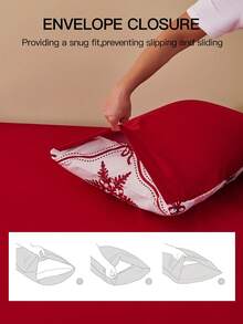 Juego de sábanas de 3/4 piezas con estampado de copos de nieve y enrejado, con sensación suave como una nube, resistente a las arrugas y al encogimiento, que incluye 1 sábana plana + 1 sábana ajustable + 1/2 fundas de almohada, sábana de bolsillo profundo, para camas de todos los tamaños, certificado Oeko-Tex