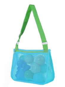 1个儿童网眼沙滩包，20厘米 x 24厘米沙滩贝壳收纳袋，适合男孩女孩游泳，适合3-12岁儿童（此包略小，适合2-12岁儿童） - 彩色 - 查看 33