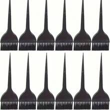 12 件黑色美发师染发刷套装，包括染色刷和梳子工具、染发工具、染色刷 - 黑色 - 查看 2