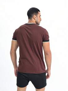 Men T-Shirts - Rust Brown - View 4