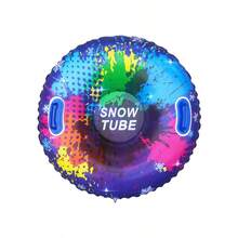 PVC Inflatable Ski Tube, Thick & Cold-Resistant Inflatable Ski Sled For Adults Outdoor Winter Sports, Full Color Options