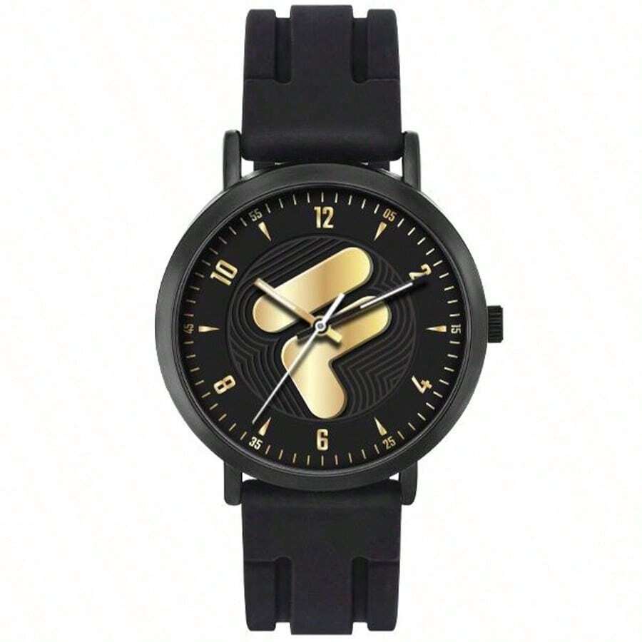 FILA Fila Quartz Watch For Men Silicone Strap Mineral Glass 30M Water Res