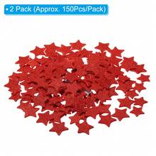 Foam Stickers, EVA Self Adhesive Glitters Foam Shape Sticker Craft Supplies For Scrapbook Card DIY Making Home Decor - 紅色五角星款300個 - 查看 2