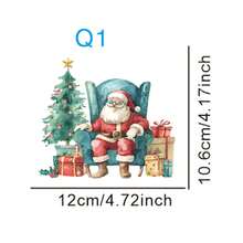 1 szt. Naklejki na przełączniki, prezent z drzewem i bałwanem, zdejmowane naklejki na przełączniki światła, naklejka ścienna do sypialni, do dekoracji domu, wystroju pokoju (4 STYLE)