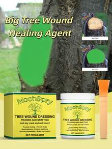 100g Cinta de cera de injerto con cepillo - Adecuado para la poda en huertos y jardines, cuidado de plantas y protección de cortes de injerto de árboles. Se incluye un cepillo gratis para una aplicación fácil. Es una opción ideal para herramientas de injerto de árboles frutales y también es adecuado para usar en Halloween y Navidad