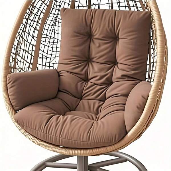 1PC Multi-Functional Rocking Chair Cushion, Suitable For Chairs, Hanging Baskets And Recliners. Seat Pad Egg Shaped Hammock Base Pillow Suspended Basket Rest, Suspended Seating Comfort, Egg Shaped Pillow, Hammock Base Cushion, Contemporary Pillow Style, Egg Shaped Design, Durable Stitching