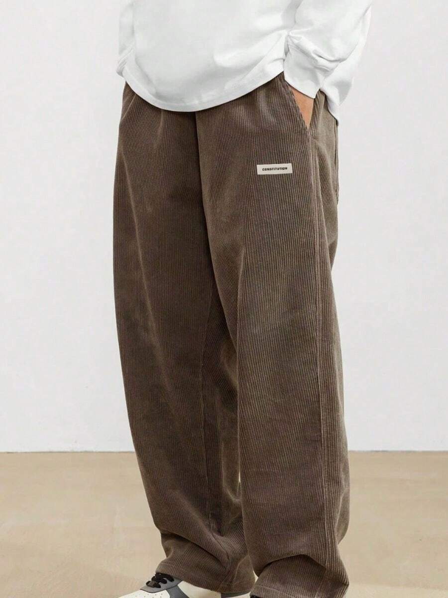 Men Pants - بني - مشاهدة 1