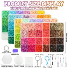 24 Color Fuse Bead Kit, 9600pcs+/38400pcs+ Box Set, Multiple Patterns Refer To Instructions, Keychain Rings, Pegboard, Birthday, Graduation, Valentine's Day, Christmas Party Gifts, 2.6mm Fuse Bead Refill Packs In Assorted Colors - 2.6mm Puzzle Beads - View 2
