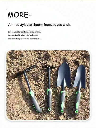 1 pieza de herramienta de jardinería - [Pala estrecha / Pala ancha / Rastrillo] - Diseño de mango ergonómico - Perfecto para: cuidado de plantas, macetas, como regalo de jardinería, búsqueda de tesoros al aire libre, recolección en la playa, camping, etc. Adecuado tanto para uso en interiores como en exteriores. Características: Antideslizante, exquisito, duradero y elegante.