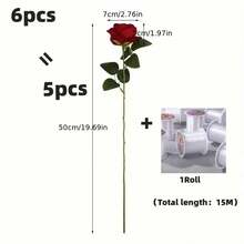 6 peças (5 Rosas Vermelhas + 1 Rolo de Linha Transparente) / 11 peças (10 Rosas Vermelhas + 1 Rolo de Linha Transparente), Decoração Floral Romântica de Rosas Vermelhas Penduradas, Acompanha 15M de Linha Transparente, Adequado para Arco de Casamento e Decoração de Teto, Chá de Panela, Decoração de Mesa para Festa do Dia dos Namorados, Tema de Princesa, Centros de Mesa de Casamento, Decoração de Bottom de Festa