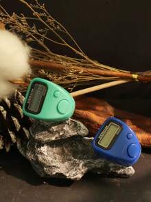 1pc/5pcs/10pcs Mini Cute Finger Ring Counter, Portable Hand Press Electronic Display Counter, Silent Manual Multi-Channel Counter, Durable - Multicolor - View 7