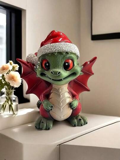 تمثال صغير من الراتنج بتصميم سنتور كرتوني للكريسماس - تمثال جميل لتمثال قزم الراتنج مناسب لديكورات عيد الميلاد وعيد الهالوين، مثالي لديكور الغرفة وديكور غرفة المعيشة.