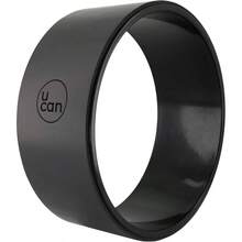 u2013 Rueda para Yoga Aro con Cubierta de Poliuretano Yoga Wheel para Estiramientos, Flexibilidad y Posturas Avanzadas para Espalda, Pecho, Cadera y Core Mejora el Equilibrio y la Movilidad - Negro + INDIVIDUAL - Ver 2