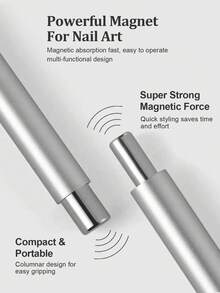 Cat Eye Nail Polish Gel Strong Magnetic Stick Dual-Ended Thick Multi-Function Magnet Nail Art Tool - Multicolor - View 5