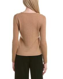 Bruno Magli Classic Crewneck Wool & Cashmere-Blend Sweater - 棕色 - 查看 3