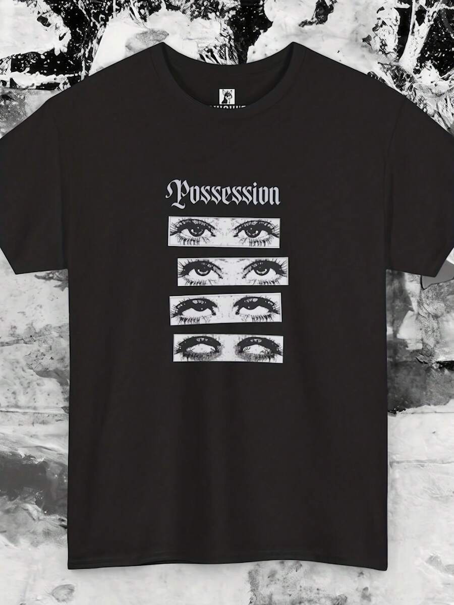 POSSESSION Horror, Cult Black Goth Graphic Tee T-Shirt - 款式29 - 查看 1