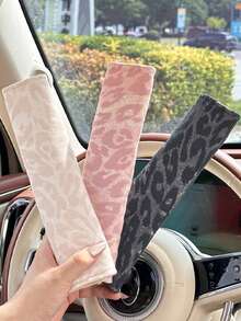 قطعة واحدة/قطعتان واقي كتف حزام أمان السيارة بطبعة نمر، واقي حزام أمان السيارة الجديد، اكسسوارات داخلية للسيارة