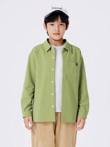 Balabala Kids Shirt Long Sleeve 2025 Fall New Flannel Cotton