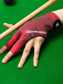 1 件左手专业台球手套，轻便透气三指无指手套，防滑斯诺克防滑手套 - 彩色 - 查看 5