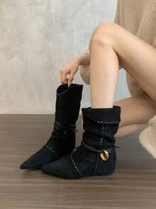 Women Western Boots - Castanho - Ver 7