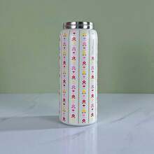 32oz Insulated Stainless Steel Water Bottle With Straw For Sports, Travel And School Sports Bottle - Vương miện hoa - 32oz - Xem 1