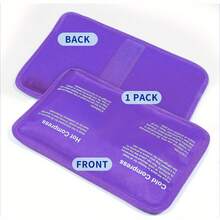Gel Ice Pack With Strap - Reusable Cold Compress For Knee, Back, Ankle Injury - Hot & Cold Gel Ice Bag