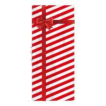 Christmas Door Cover Decoration Creative Diagonal Stripes Letter Large Bow Pattern Holiday Front Door Wrap For Home Party Decor - Red - View 9