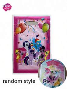 MY LITTLE PONY 1/6/10 件主题生日派对餐具，露营派对一次性用品，适用于派对装饰、生日、圣诞节、情人节、返校季、送给年轻人的完美礼物、庆祝活动、理想的朋友礼物、纪念礼物、婚礼装饰、夏季海滩学校用品、房间装饰 - 彩色 - 查看 20