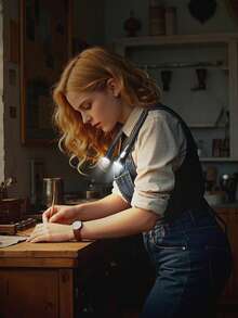 1pc LED Neck Light, USB Rechargeable, 3 Brightness Levels, 360° Rotatable Reading Light, Suitable For Night Reading, Running, Fishing, Camping, Etc.