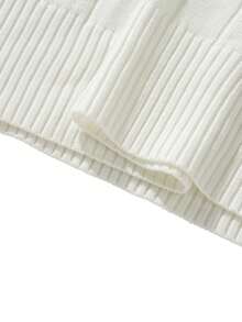 Men's Old Money Thickened Versatile Sweater, Long Sleeve Top - White - View 8