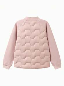 Balabala Tween Girl Lightweight Down Jacket Toddler Winter 2025 Waterproof & Warm - White Red - View 5