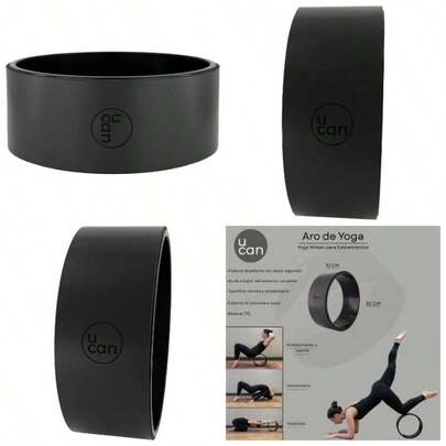 u2013 Rueda para Yoga Aro con Cubierta de Poliuretano Yoga Wheel para Estiramientos, Flexibilidad y Posturas Avanzadas para Espalda, Pecho, Cadera y Core Mejora el Equilibrio y la Movilidad