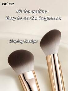 OEIEZ 1 Peça Pincel de Maquiagem de Alumínio Profissional, Pode Ser Usado como Pincel de Pó Solto, Pincel de Blush, Pincel Iluminador, Pincel Contorno, Pincel de Maquiagem Multifuncional Ultra Macio, Com Fibra Macia para Facilidade, Pincel de Maquiagem Adequado para Viagem, Presente para Mulheres e Meninas, Pincel de Base, Pincel Corretivo, Pincel de Blush, Pincel Contorno, Pincel de Blush, Pincel Bronzeador, Pincel de Pó, Pincel de Base, Pincel de Blush - Multicolorido - Visão 8