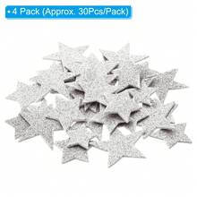 Foam Stickers, EVA Self Adhesive Glitters Foam Shape Sticker Craft Supplies For Scrapbook Card DIY Making Home Decor - 星星120顆 - 查看 2