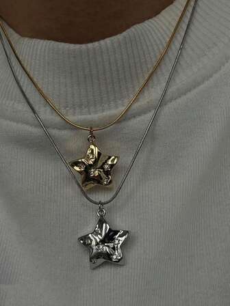 1pc Y2K Gothic Style Heart Pendant Necklace, Suitable For Daily Wear, Gift For Friends On Holidays And Parties