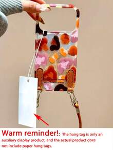 可爱豹纹时尚手机壳，Y2K风格，彩色涂鸦豹纹图案，兼容 17 Pro Max、17 Pro、17、16 Pro Max、16 Pro、16、16 Plus、15 Pro Max、15 Pro、13 Pro Max、14 Pro、12 Pro Max、17 Air、14、13、12、11。韩版时尚短挂绳，防震设计，春季送礼佳品。 - 彩色 - 查看 5