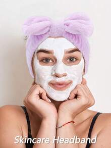 16pcs Pink/Black/Rose Red/Purple Wavy Elegant Solid Color Thickened Headband Wristbands, Pink Simple Home Hair Accessories, Plush Hair Rings Flower Hairpins Multi-Color Accessories, Home Bathroom Decoration Summer Back To School, Suitable For Girls' Daily Makeup, Face Washing And Decoration.