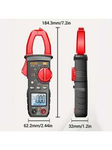 一套万用表测试套件，包括测试笔、ST181 4000字带蜂鸣器的万用表，可测量电流、电压、温度、电容、电阻、二极管和占空比 - 彩色 - 查看 9