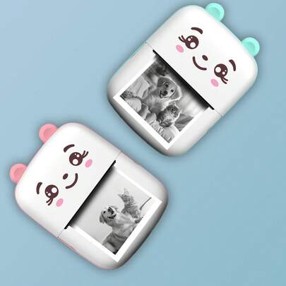 Wireless Mini Printer, USB Rechargeable, Portable Ink Free Sticker Printer, Compatible With And Android, Used For Photos, Notes, Gifts, Receipts, Lists, And DIY Diaries